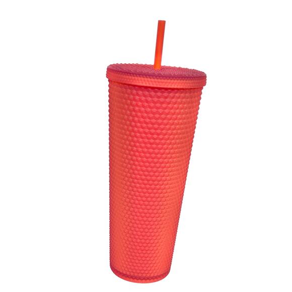 Starbucks 2020 Holiday Red Studded Acrylic Cold Cup Tumbler 24 oz Venti New - Picture 2 of 8